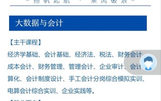 大数据会计专业（大数据会计专业与会计专业的区别）